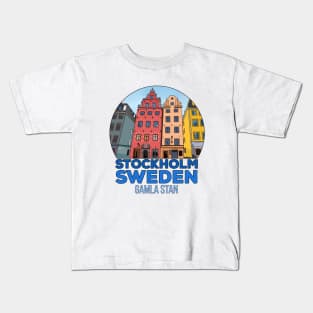 Gamla Stan Stockholm Sweden Kids T-Shirt